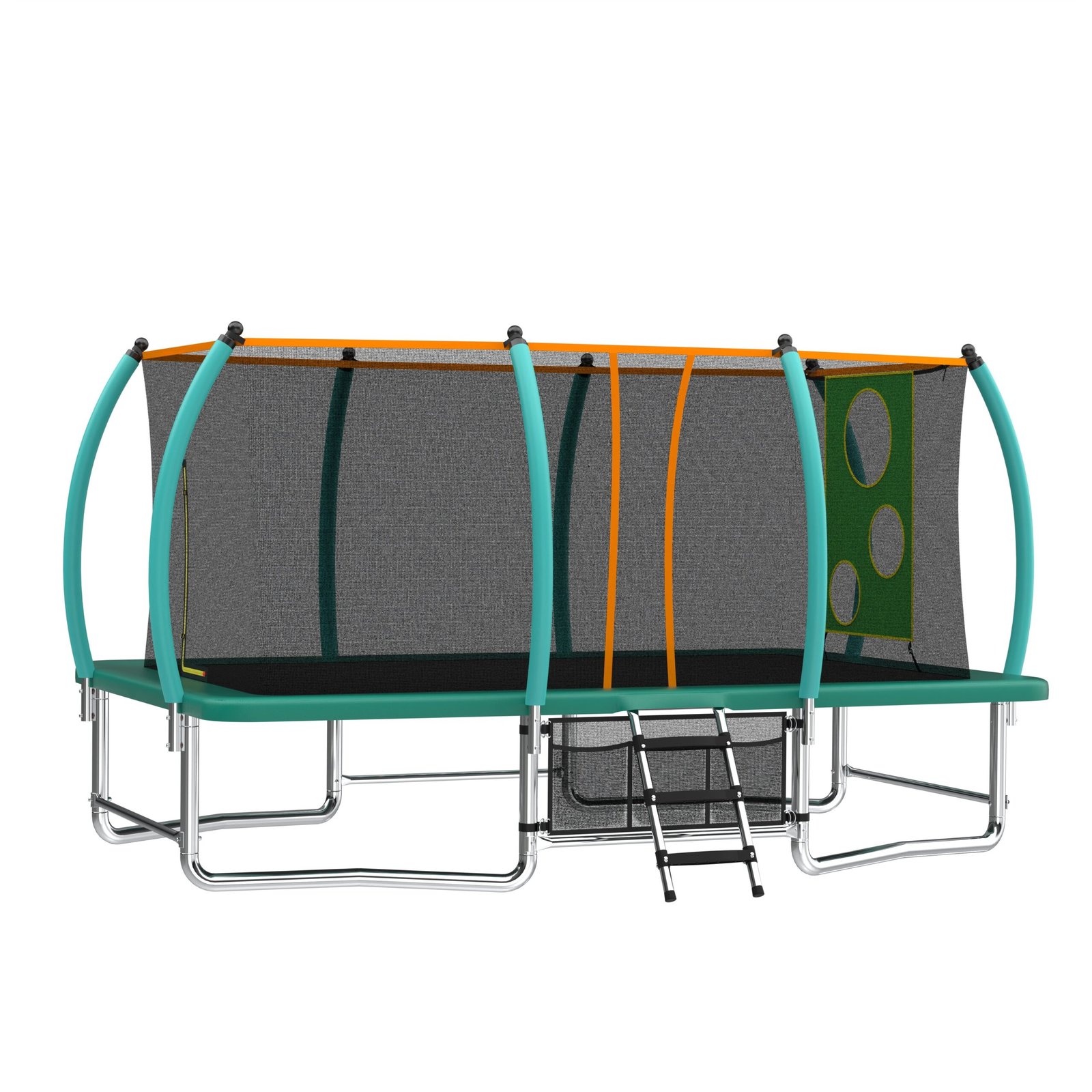 8X14FT Outdoor Square Trampolines For Kids Adults Long Rectangular Tumbling Trampoline