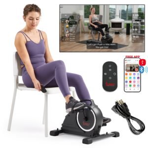 Sunny Health & Fitness Smart Motorized Mini Exercise Bike - SF-B020029SMART
