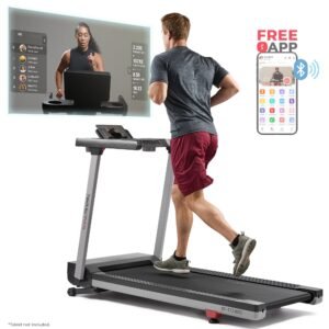 Sunny Health & Fitness Foldable Auto Incline Treadmill With 20" Running Belt & Brushless Motor - SF-T723030