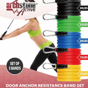 Door Anchor Resistance Bands Set (5 Pieces)