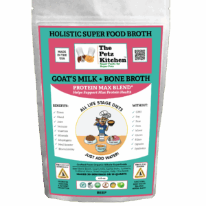 Goats Milk & Bone Broth Protein Max Blend* Stress, Gland, Joint & Immune Support* The Petz Kitchen Broth