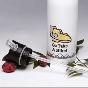 Go Take a Hike! Straw top Water Bottle