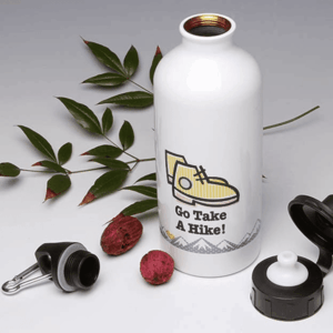 Go Take a Hike! Flip top Water Bottle