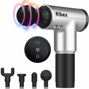 Ribex Pro Massage Gun With 4 Attachable Heads