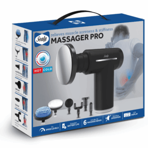 Sealy Rubberized Hot/Cold Percussive Massage Gun (MA-102)