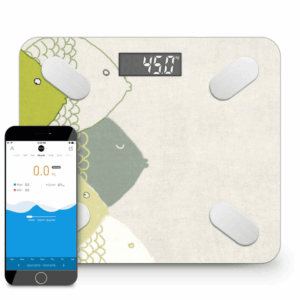 Wireless tooth Digital Body Fat Scale Bathroom Health Analyzer Weight Fish Design