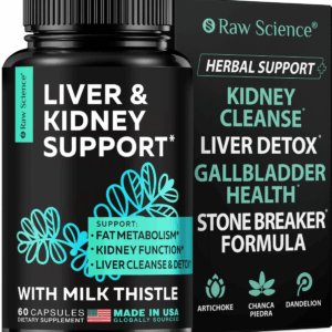 Liver Cleanse Detox & Repair Milk Thistle Dandelion Root Choline Artichoke Extract for Liver Health Gallbladder Cleanse & Kidney Support Supplement wi