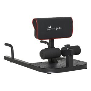 3 in 1 Padded Push Up Sit Up Squat Machine Home Gym Fitness Equipment, Black