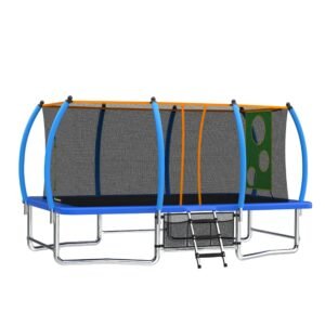 10X16FT Outdoor Square Trampolines For Kids Adults Long Rectangular Tumbling Trampoline