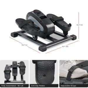 Sunny Health & Fitness Smart Motorized Mini Elliptical With 18-Levels Speed - SF-E324028
