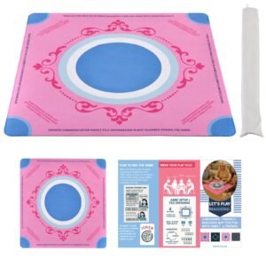 Machine Washable Mahjong Mat 33x33 Inch - Crease-Free Neoprene Table Mat For American Mahjong, Non-Slip, Noise-Reducing, Easy To Clean, Fold-Free