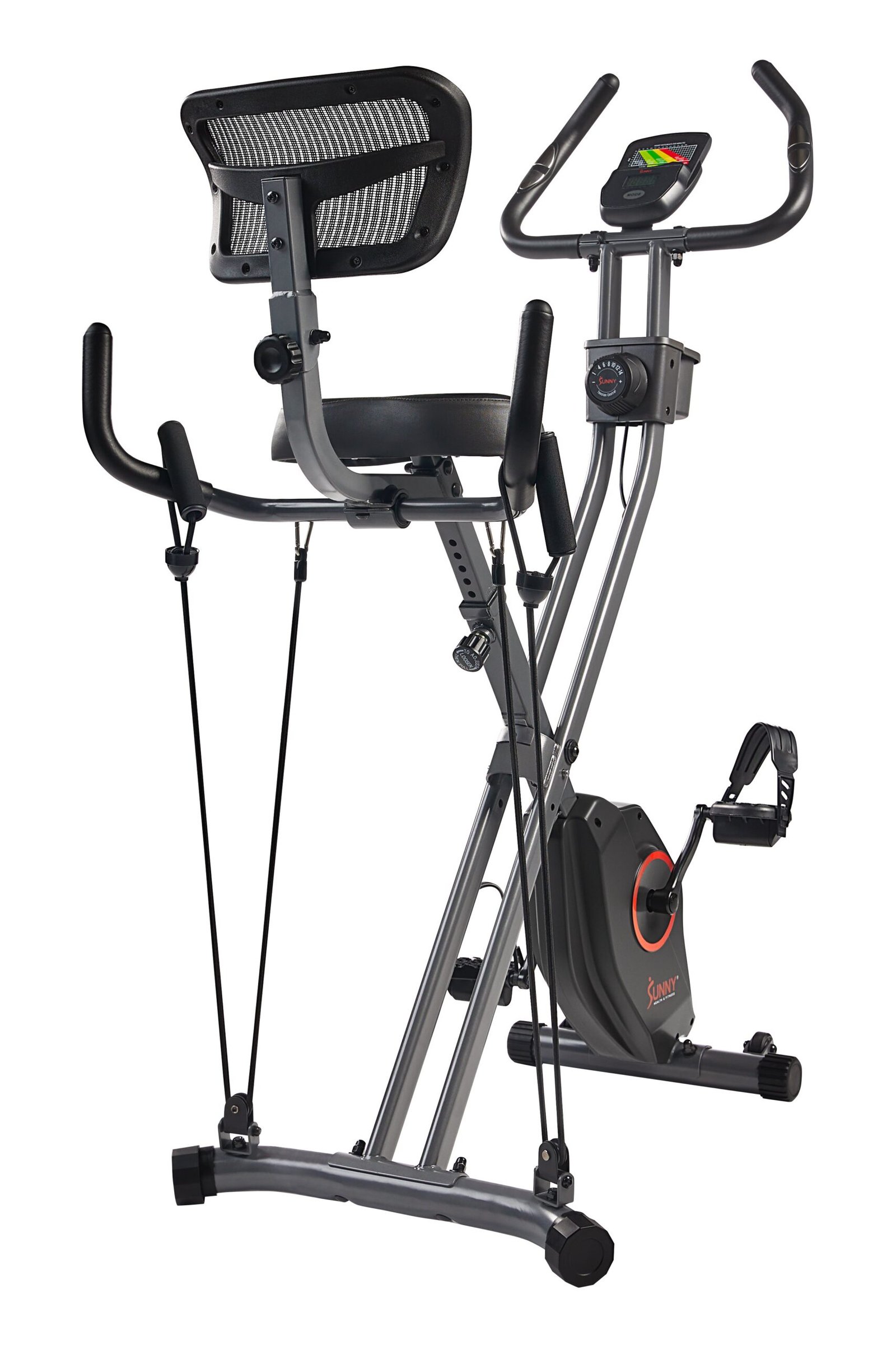 Sunny Health & Fitness Full Body Foldable Magnetic X-Bike Pro - SF-B223012