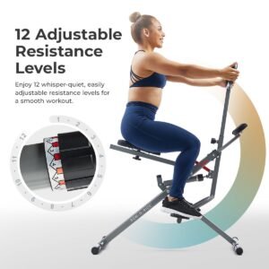 Sunny Health & Fitness Row-N-Ride® Hydraulic Squat Assist Trainer - SF-A023053