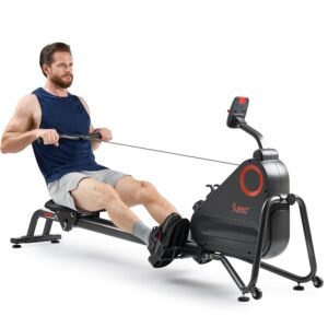 Sunny Health & Fitness Smart Magnetic Rower with Dual Slide Rail - SF-RW523021