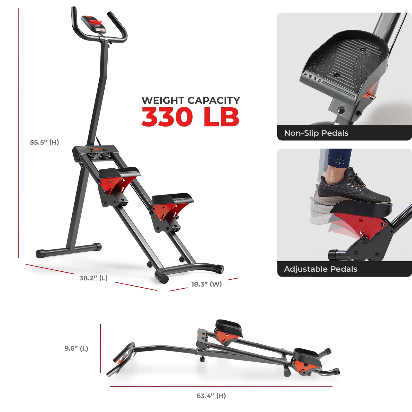 Sunny Health & Fitness Smart Foldable Stair Climber - SF-S024035
