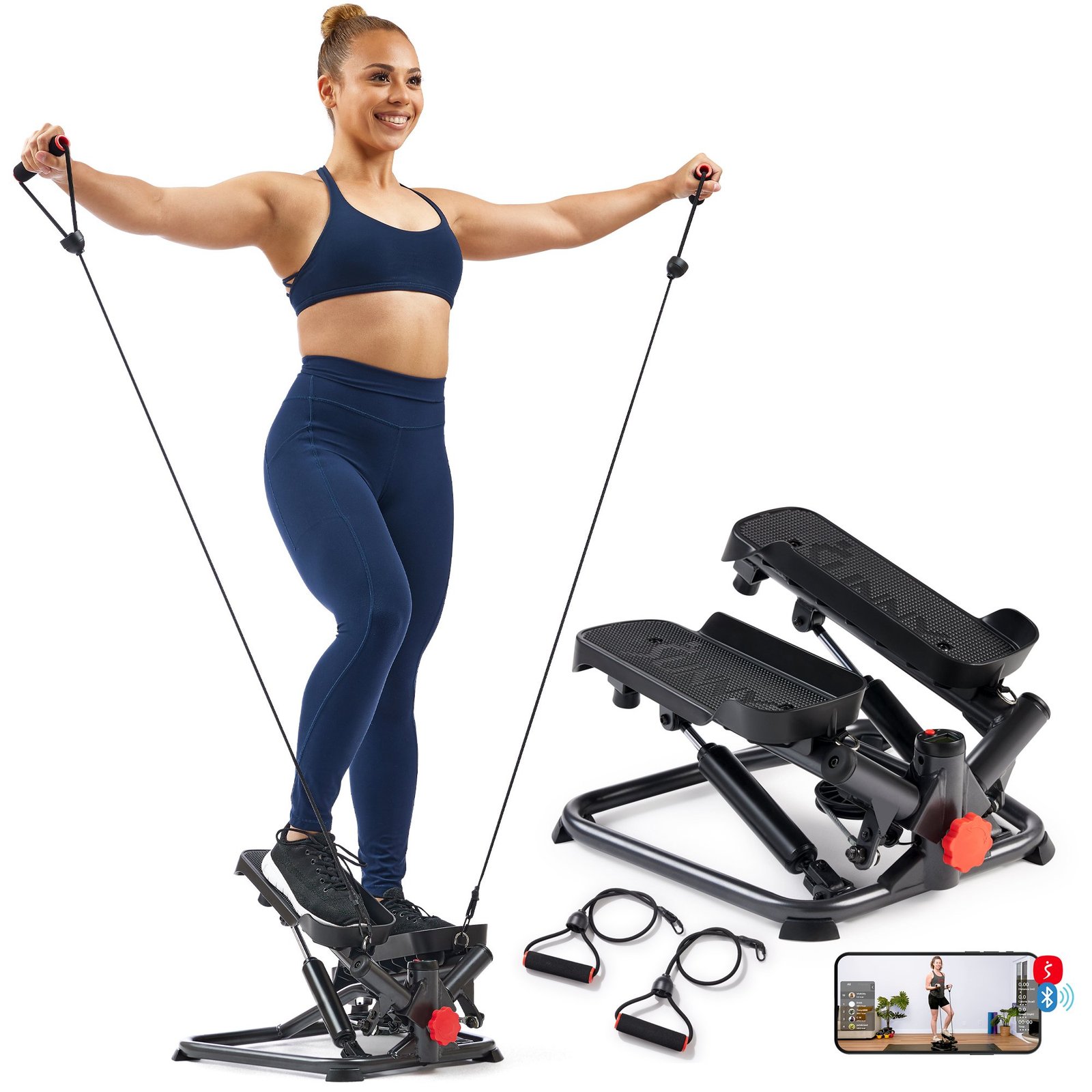 Sunny Health & Fitness Smart Twist Stepper Machine - SF-S0979SMART
