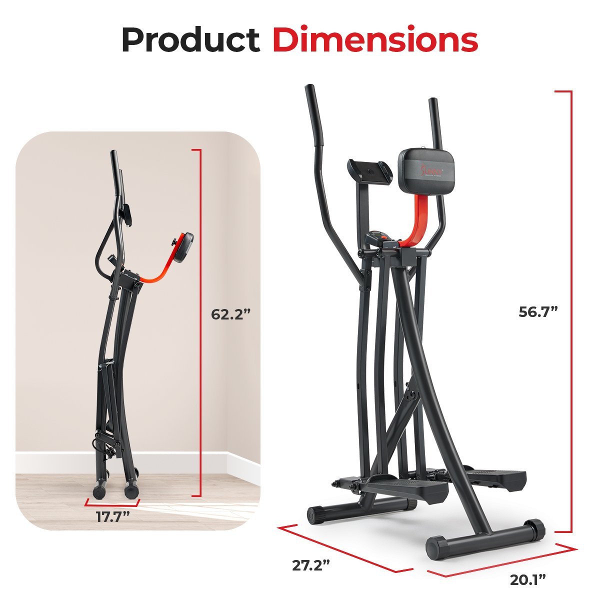 Sunny Health & Fitness Air Walk Trainer Pro – SF-E902S
