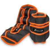 Adjustable Ankle Weights 3.5 lb, Set of 2, Orange