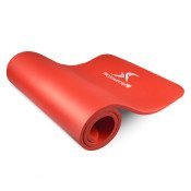Extra Thick Yoga and Pilates Mat 1/2-in, Red