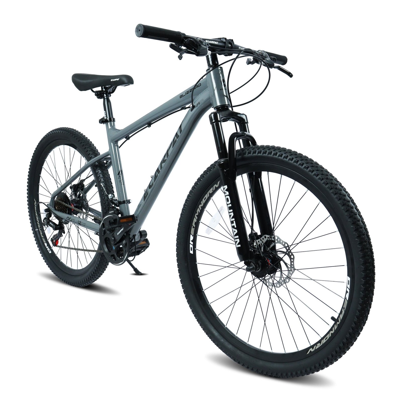 A26317 KIAPALNO 26 Inch All-Terrain Mountain Bike With Disc Brakes 21-Speed Drivetrain & Durable Carbon Steel Frame Ideal For Men And Women, Perf