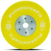 Color Training Bumper Plate 35 lb, Yellow