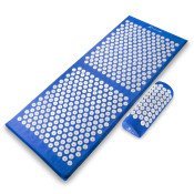 Full Body Acupressure Mat and Pillow Set, Blue