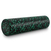 High Density Speckled Foam Roller 24x6-in, Black/Green