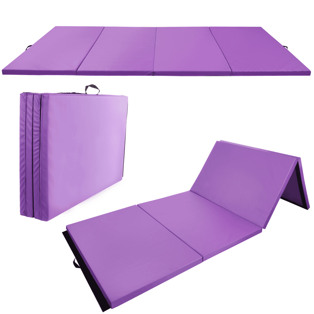 --Only Self Pickup--10 Ft. X 4 Ft. Quad Fold Gym Mat With Carrying Handle For Protective Flooring In Mixed Martial Arts, Gymnastics, And Home Gym