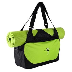 Multifunction Yoga Mat Tote Bag: Lightweight, Durable, Breathable Pouch[Green]