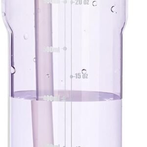 Water Bottle with Straw,Tritan BPA-Free,Leak-Proof Design for Travel, Home, School, (Purple)