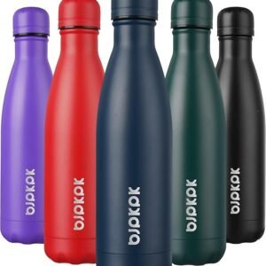 17oz Insulated Stainless Steel Water Bottles,Sports Water Bottles Keep Cold for 24 Hours and Hot for 12 Hours,BPA Free for Travel,Navy blue