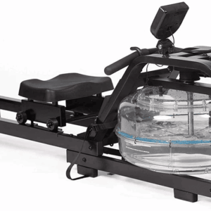Water Rowing Machine for Home Use Water Rower w/ LCD Digital Monitor, 330 Lbs Weight Capacity