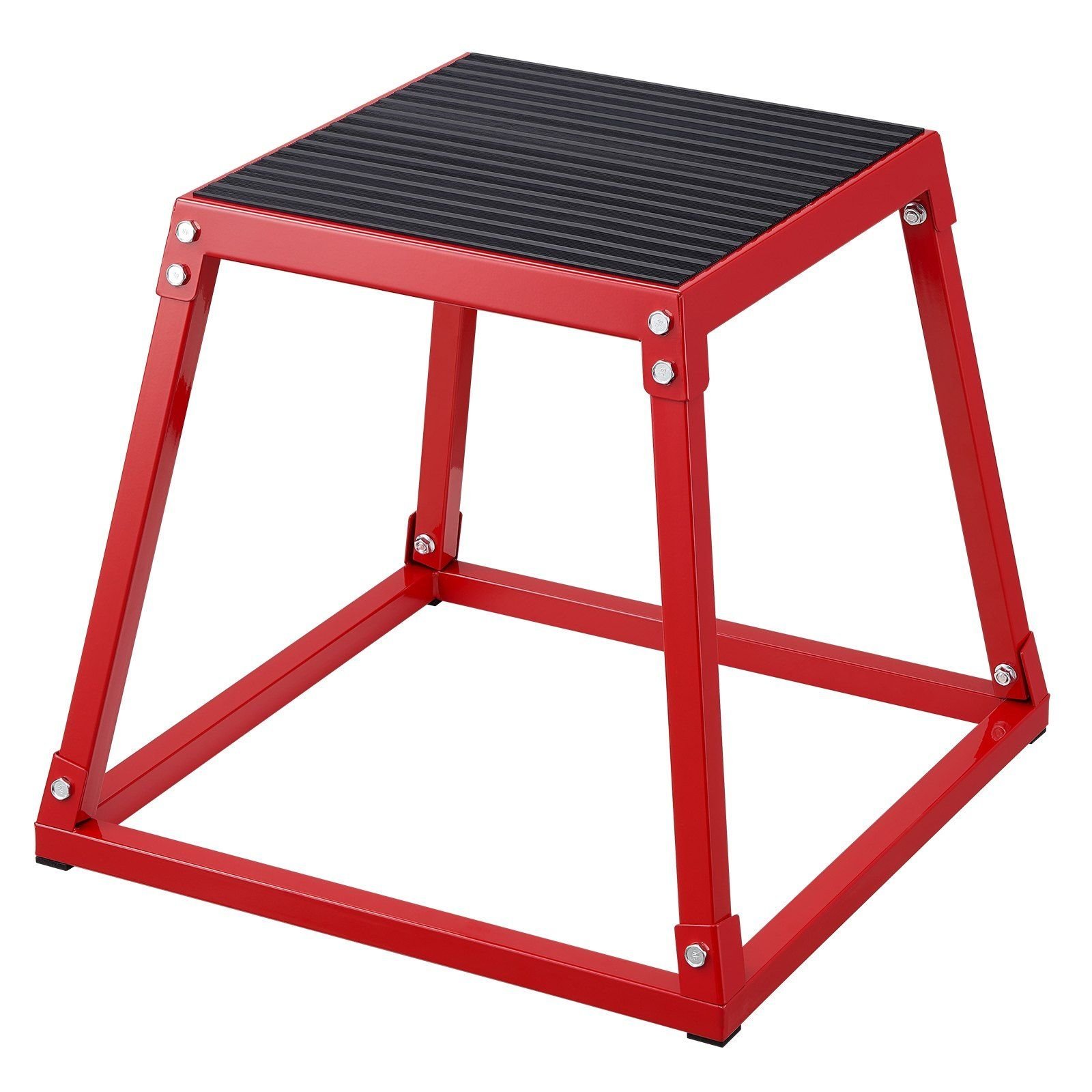 VEVOR Plyometric Jump Box, 18 Inch Plyo Box, Steel Plyometric Platform and Jumping Agility Box