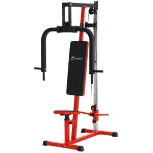 Chest Fly and Chest Press Machine for Back, Pectoral, Rear Deltoid and Shoulder Training, Red