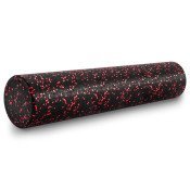High Density Speckled Foam Roller 36x6-in, Black/Red