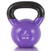 Vinyl Coated Iron Kettlebell, 35lb