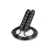 Speed Jump Rope with Foam Handles, Black