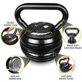 Adjustable Kettlebell, 10-lb to 40-lb - Image 2