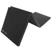Tri-Fold Folding Exercise Mat 6ft x 2ft, Black