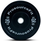 Solid Rubber Bumper Plate, 25 lb