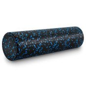 High Density Speckled Foam Roller 24x6-in, Black/Blue