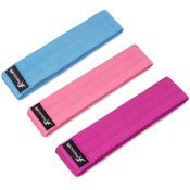 Fabric Loop Resistance Band Set, Blue-Pink-Purple