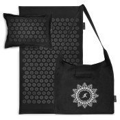 Ki Acupressure Mat and Pillow Set, Black Pearl