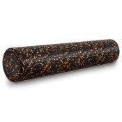 High Density Speckled Foam Roller 36x6-in, Black/Orange