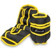 Adjustable Ankle Weights 7.5 lb, Set of 2, Yellow