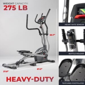 Sunny Health & Fitness Elite Interactive Cross Training Elliptical – SF-E320048