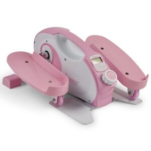 Sunny Health & Fitness Pink Smart Portable Magnetic Under Desk Elliptical - P2420
