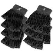 Grippy Yoga Gloves, Black 3PK