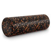 High Density Speckled Foam Roller 18x6-in, Black/Orange