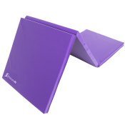 Tri-Fold Folding Exercise Mat 6ft x 2ft, Purple
